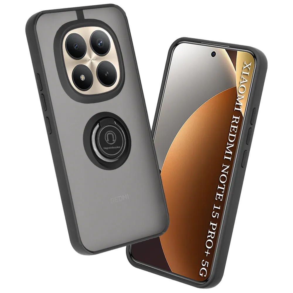 Custodia per Xiaomi Poco M8 Pro / Redmi Note 15 Pro+ 5G, Techsuit, Glinth, Nera - immagine 1
