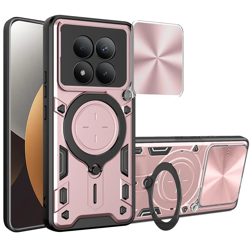 Custodia per Xiaomi Poco M8 Pro / Redmi Note 15 Pro+ 5G, Techsuit, CamGuard Pro, Rosa Dorata - immagine 1