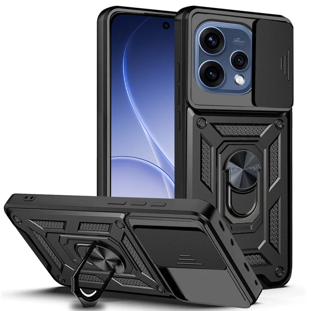 Custodia per Oppo Reno15, Techsuit, CamShield, Nera - immagine 1