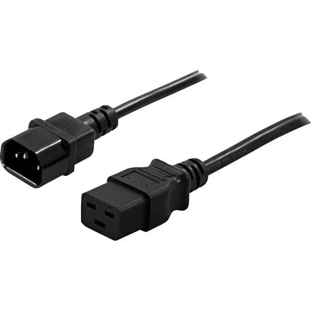91010040 cavo di alimentazione Nero Accoppiatore C14 Accoppiatore C19 - immagine 1