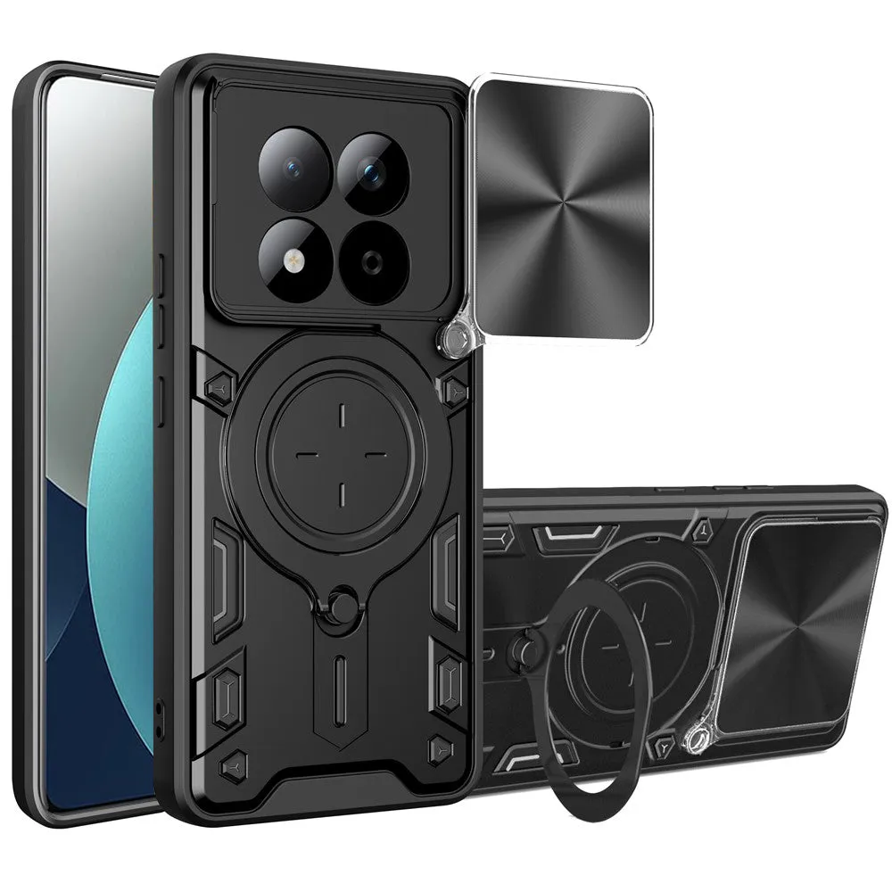 Custodia per Xiaomi Redmi Note 15 Pro 4G, Techsuit, CamGuard Pro, Nera - immagine 1