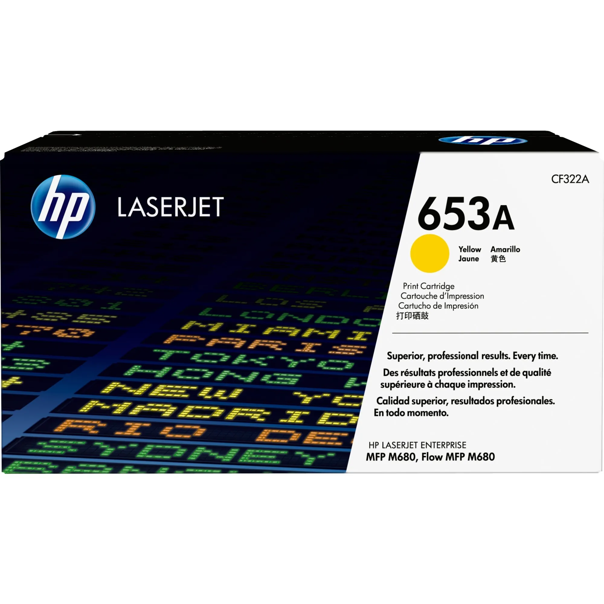 Cartuccia toner originale giallo LaserJet 653A - immagine 1