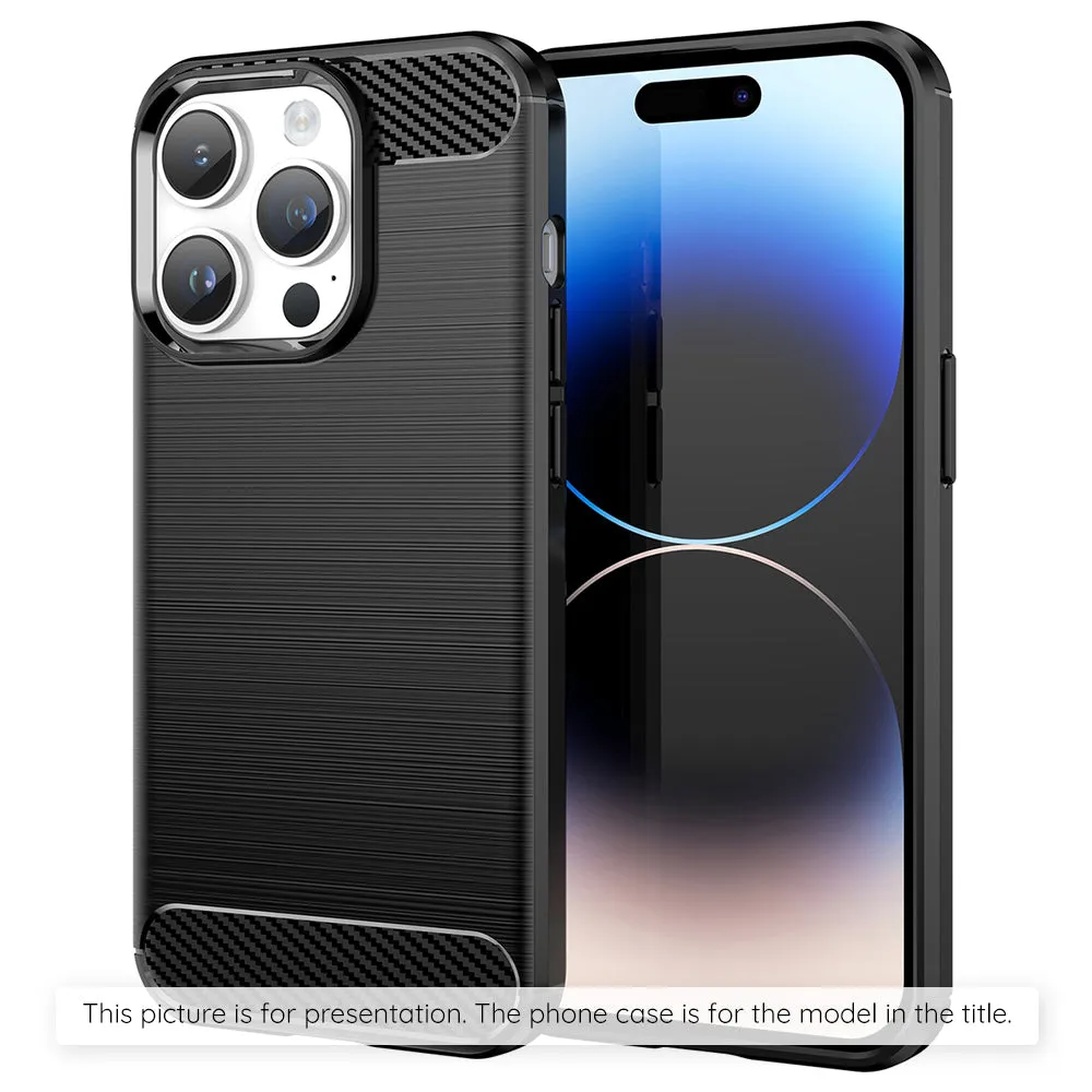 Custodia per Oppo Reno15 Pro, Techsuit, Carbonio, Nera - immagine 1