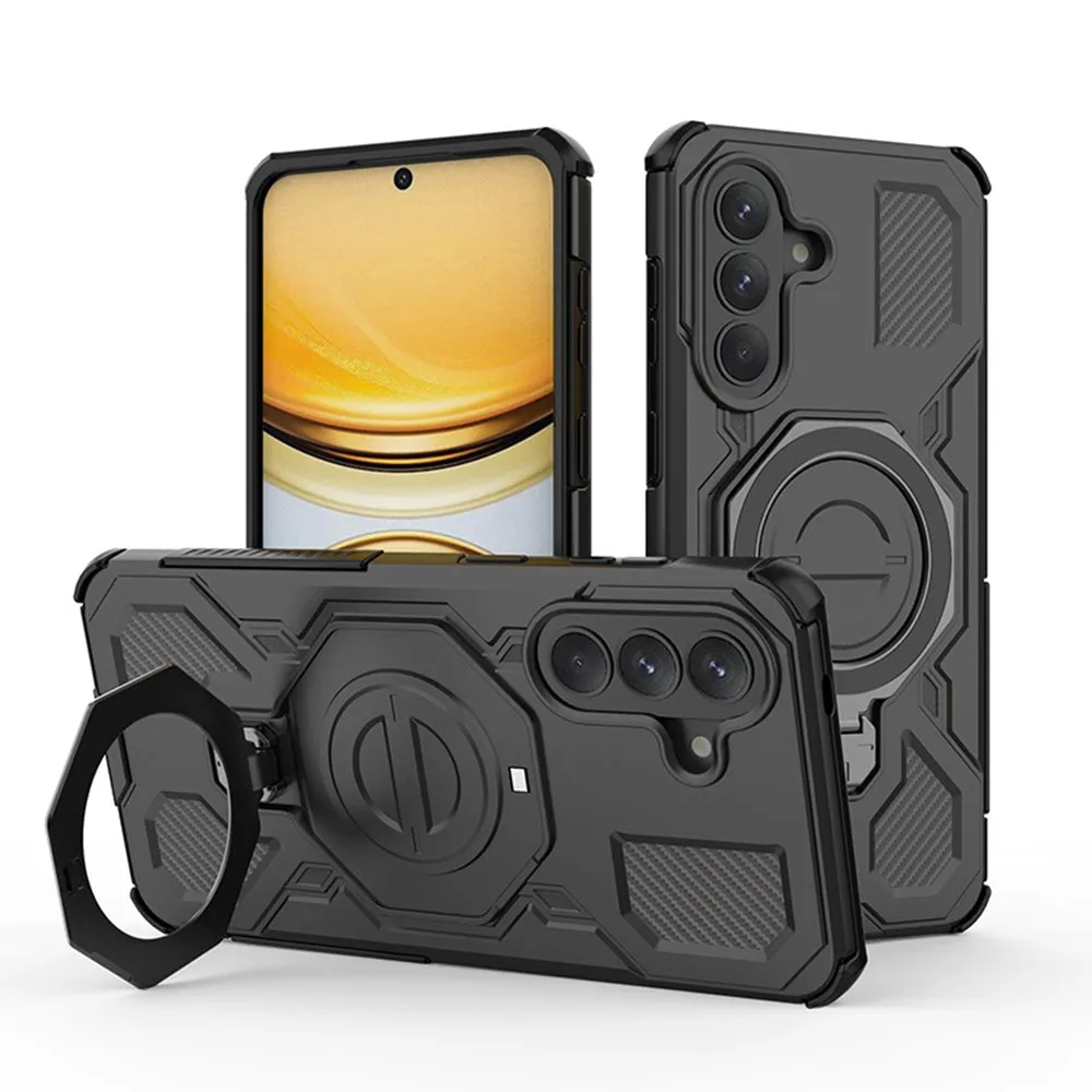 Custodia per Samsung Galaxy A57 5G, Techsuit, Carbon Shield Pro, Nera - immagine 1