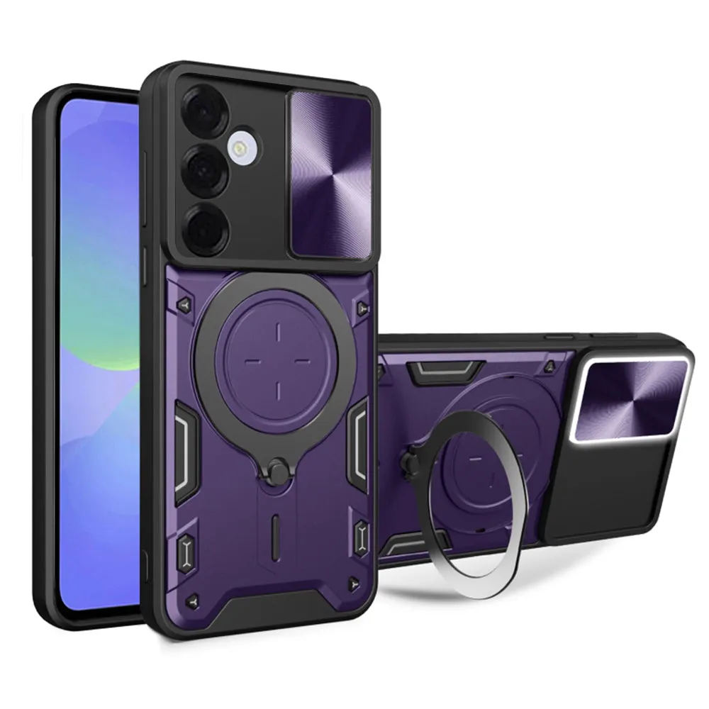 Custodia per Samsung Galaxy A37 5G, Techsuit, CamGuard Pro, Viola - immagine 1