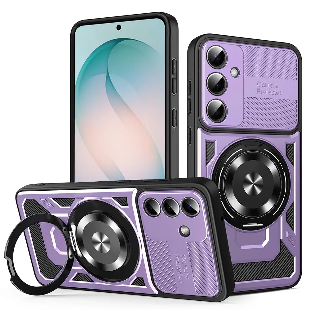 Custodia per Samsung Galaxy S26 Plus S947, Techsuit, RuggedCam, Viola - immagine 1