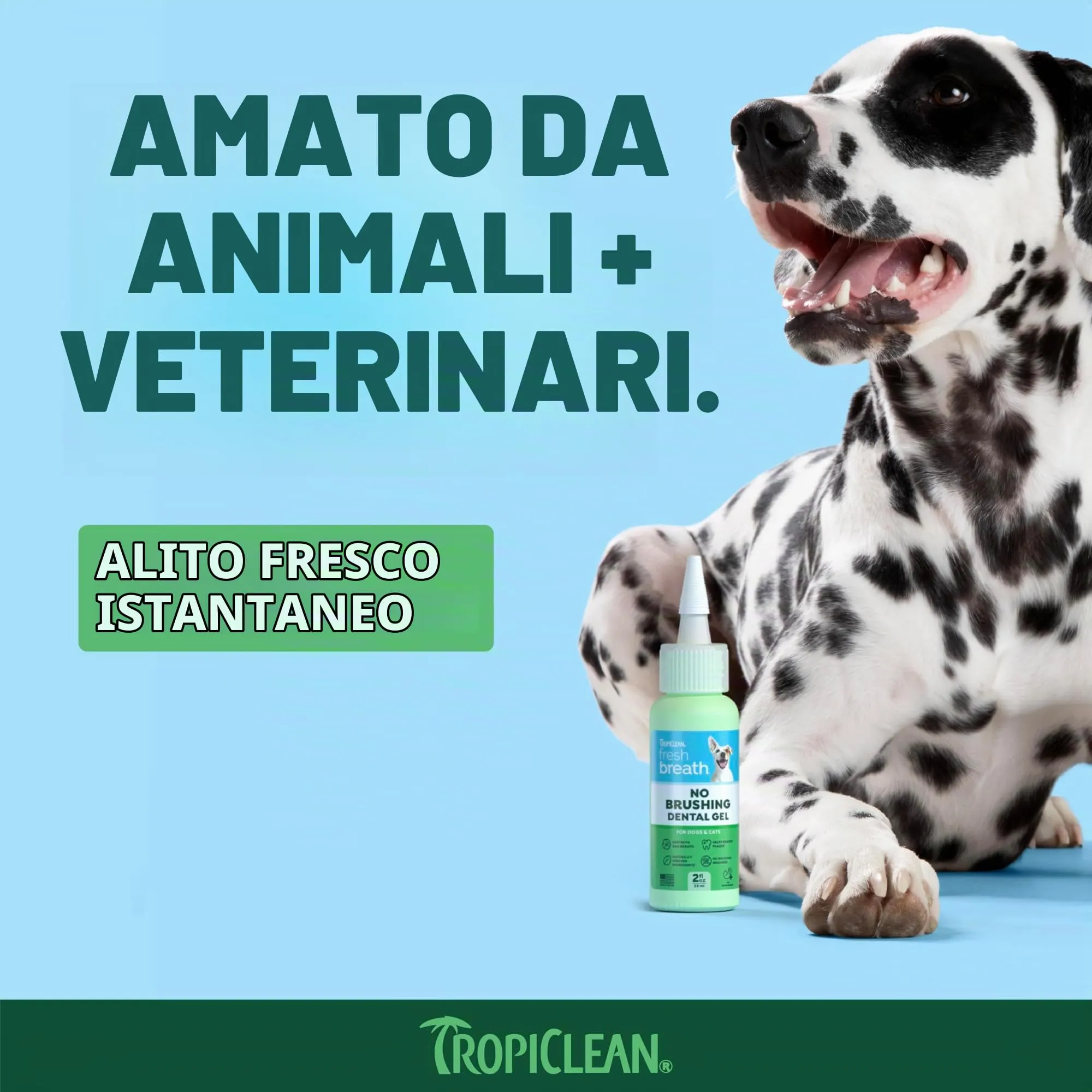 TropiClean Gel Denti Puliti per Cani | Cura dentale del cane | Dentifricio per cani | Deodorante per l'alito | Facile pulizia dei denti | Prodotto negli Stati Uniti | Flacone da 59 ml - immagine 4