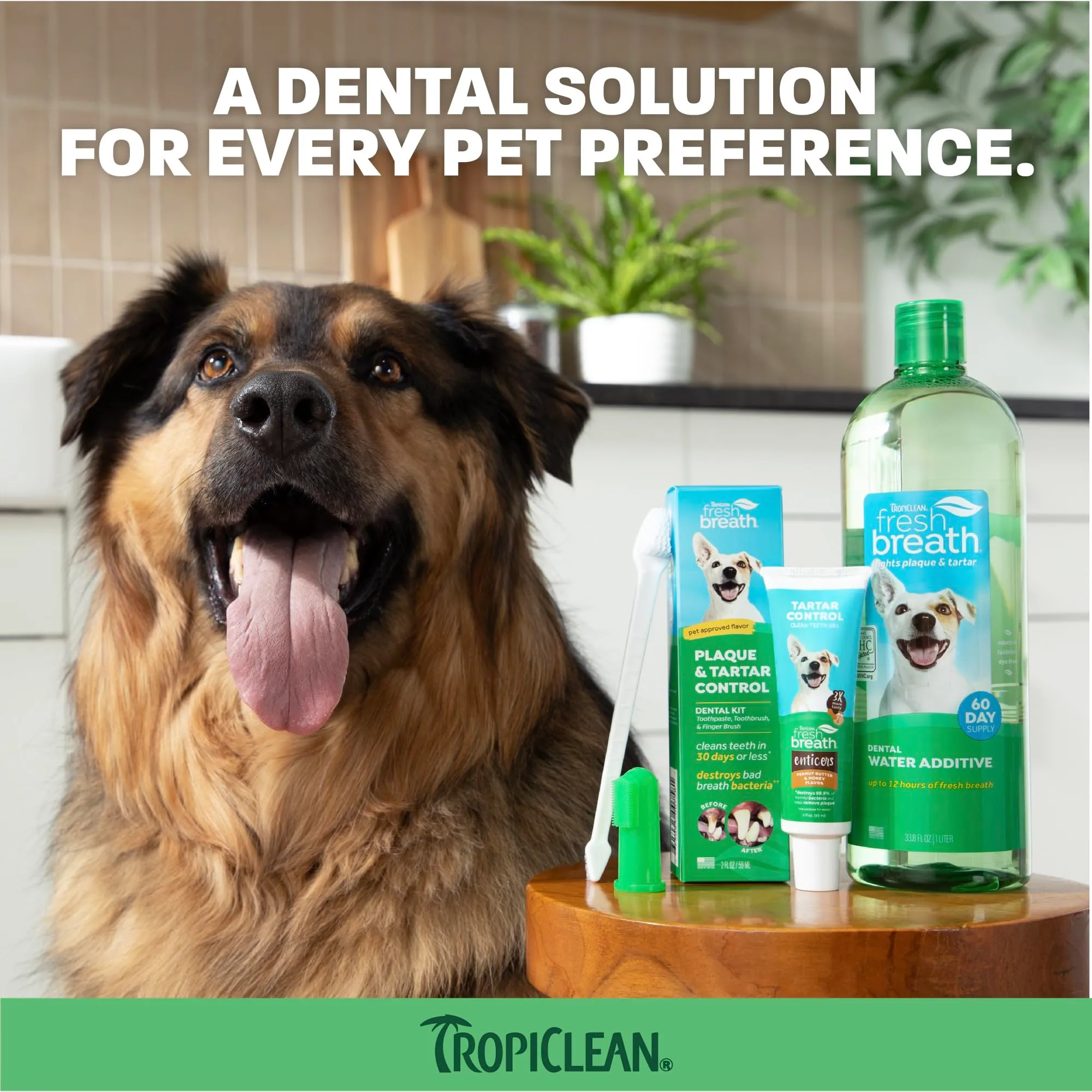 TropiClean Gel Denti Puliti per Cani | Cura dentale del cane | Dentifricio per cani | Deodorante per l'alito | Facile pulizia dei denti | Prodotto negli Stati Uniti | Flacone da 59 ml - immagine 6