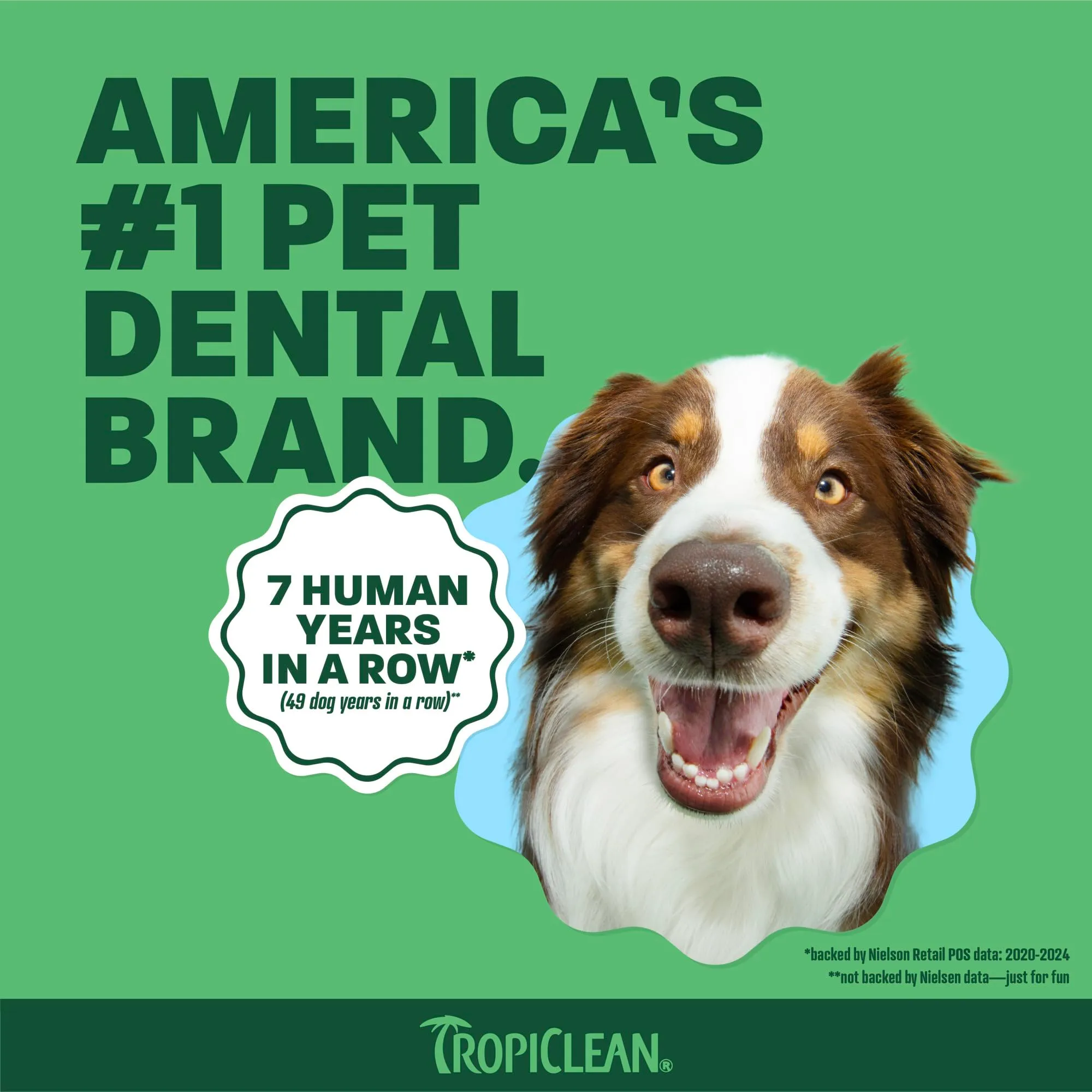 TropiClean Gel Denti Puliti per Cani | Cura dentale del cane | Dentifricio per cani | Deodorante per l'alito | Facile pulizia dei denti | Prodotto negli Stati Uniti | Flacone da 59 ml - immagine 7
