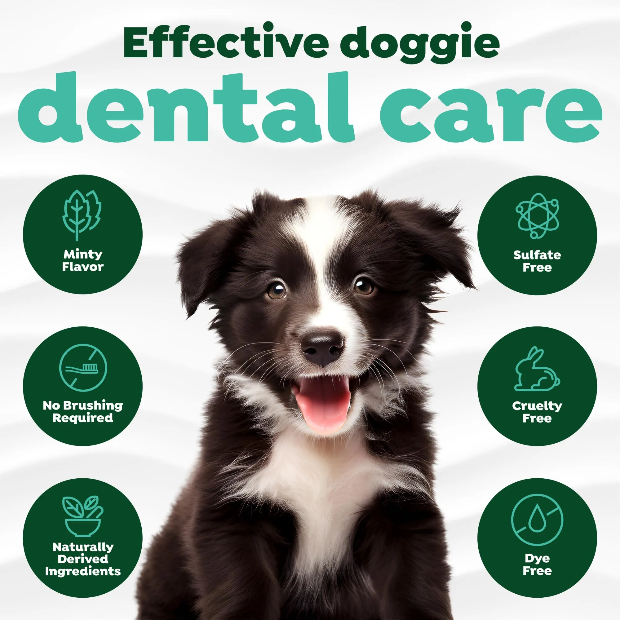 Fresh Breath by TropiClean - Gel di Igiene Dentale per Cuccioli - Denti Puliti, Senza Spazzolare - Combatti Placca & Tartaro - 59 ml - immagine 4