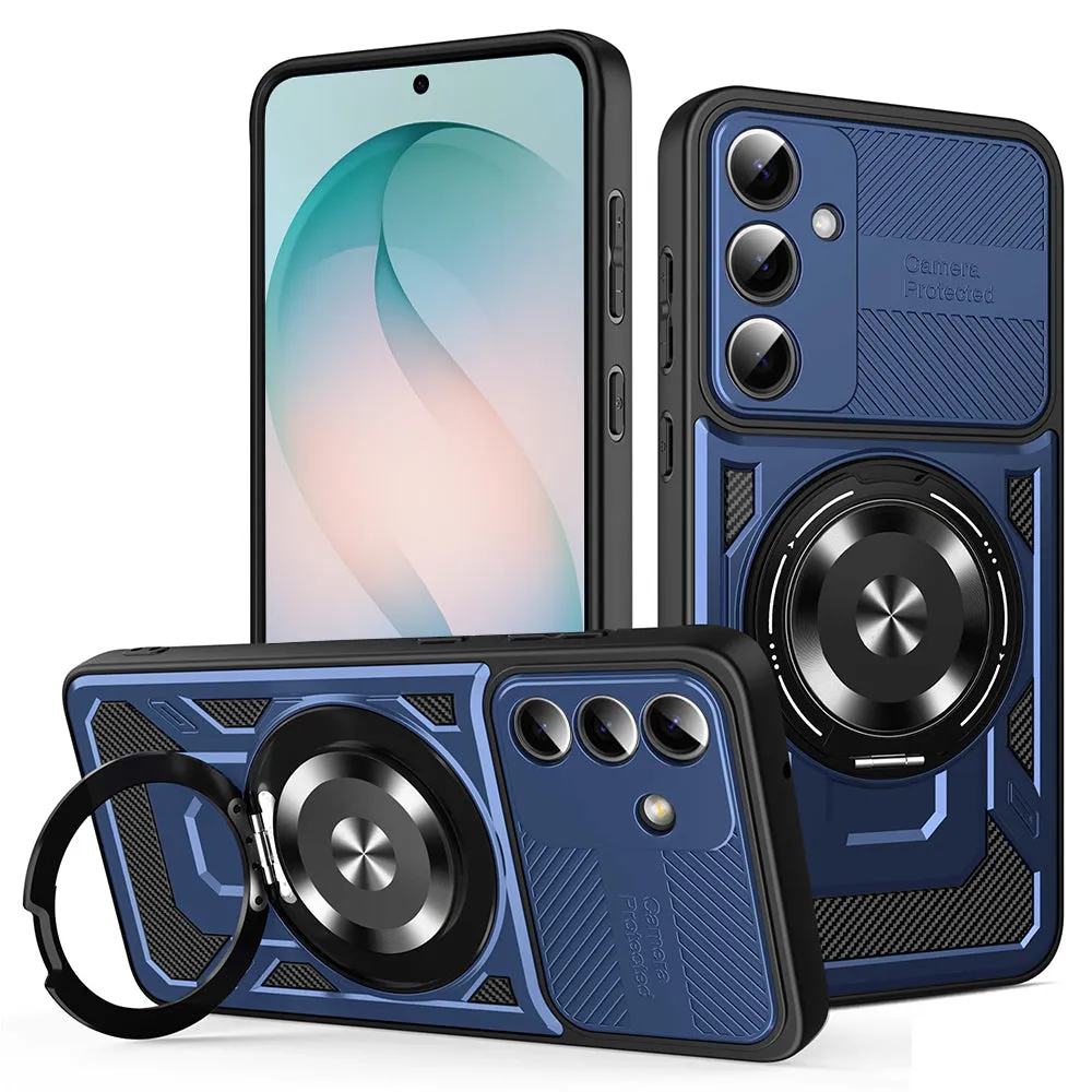 Custodia per Samsung Galaxy S26 Plus S947, Techsuit, RuggedCam, Blu - immagine 1