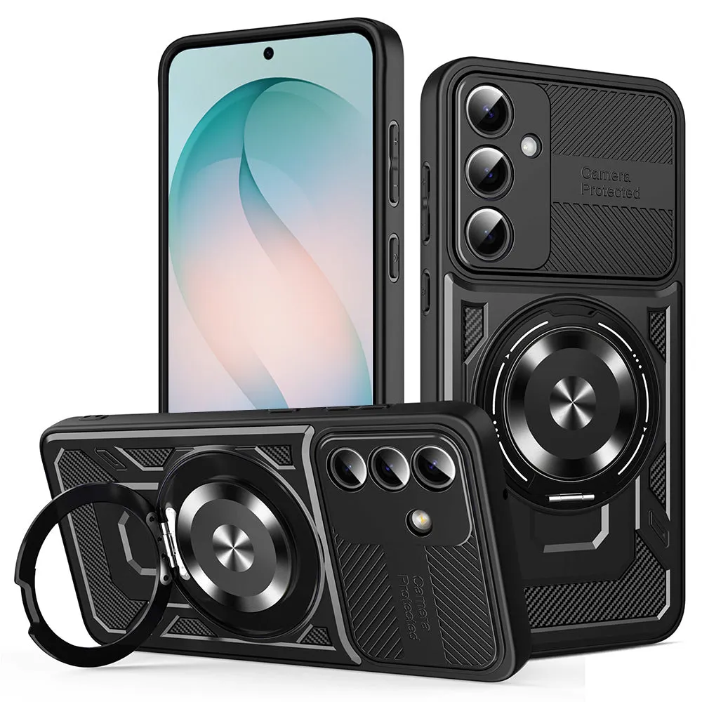 Custodia per Samsung Galaxy S26 Plus S947, Techsuit, RuggedCam, Nera - immagine 1