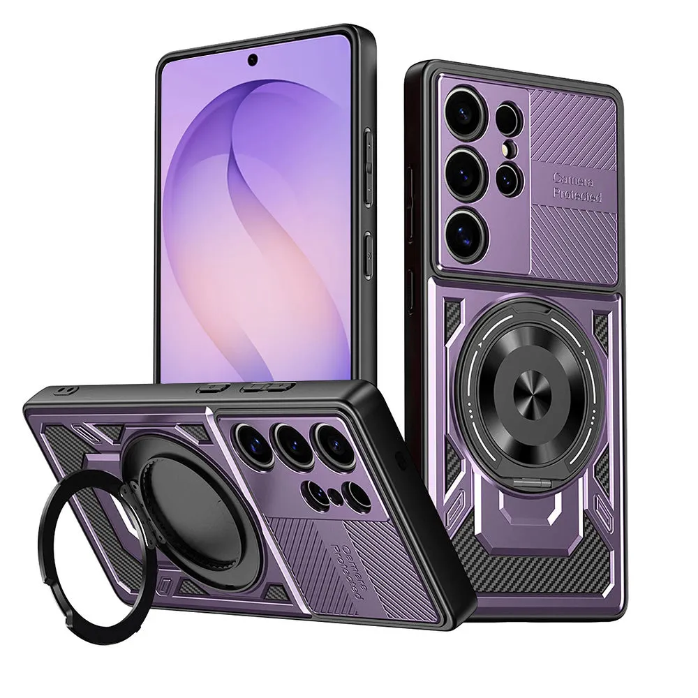 Custodia per Samsung Galaxy S26 Ultra S948, Techsuit, RuggedCam, Viola - immagine 1