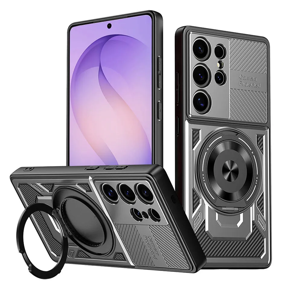 Custodia per Samsung Galaxy S26 Ultra S948, Techsuit, RuggedCam, Grigio - immagine 1