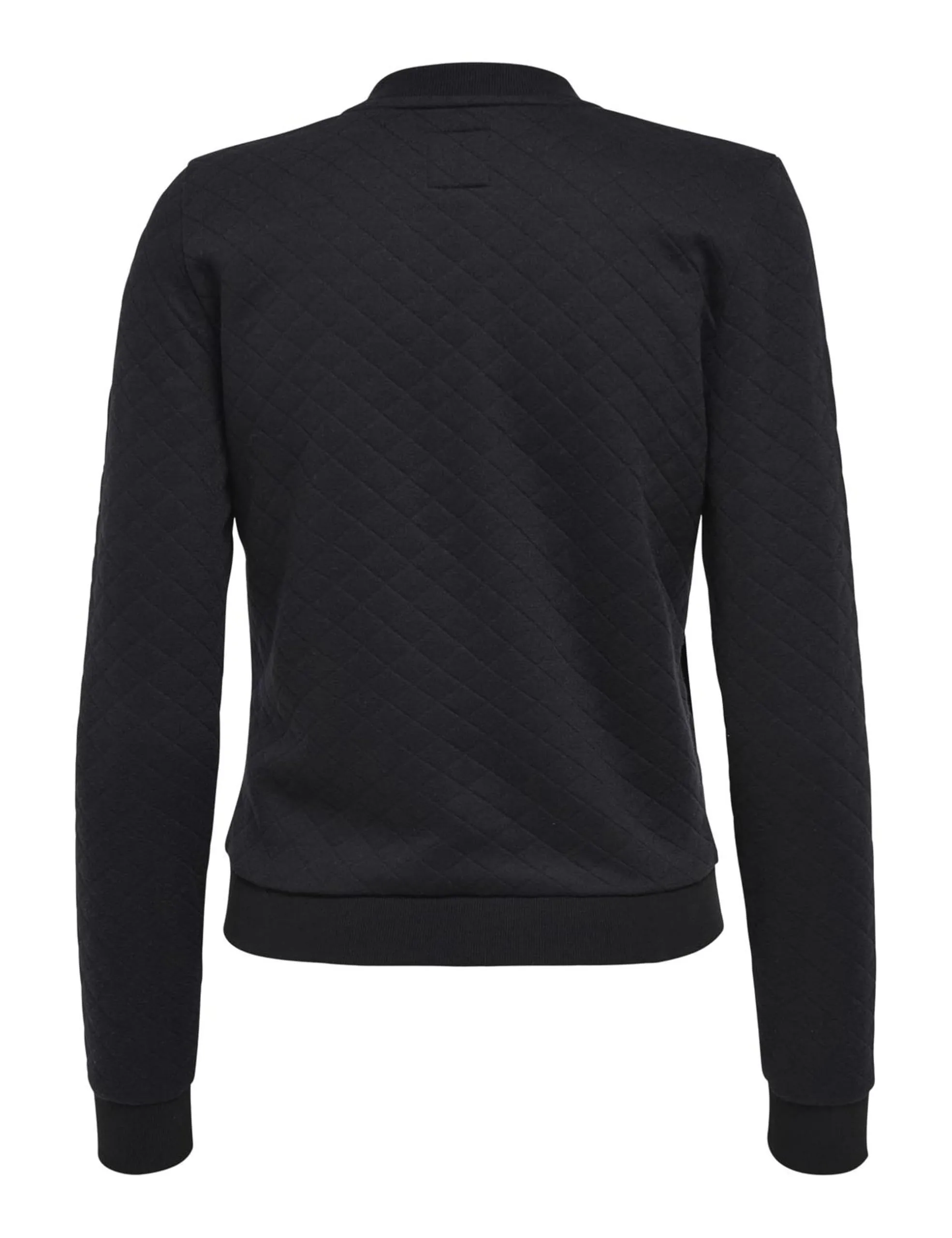 ONLY Bomber Sweatshirt - Giacca in felpa da Donna, Nero (Black), 38 (Taglia Produttore: Medium) - immagine 4