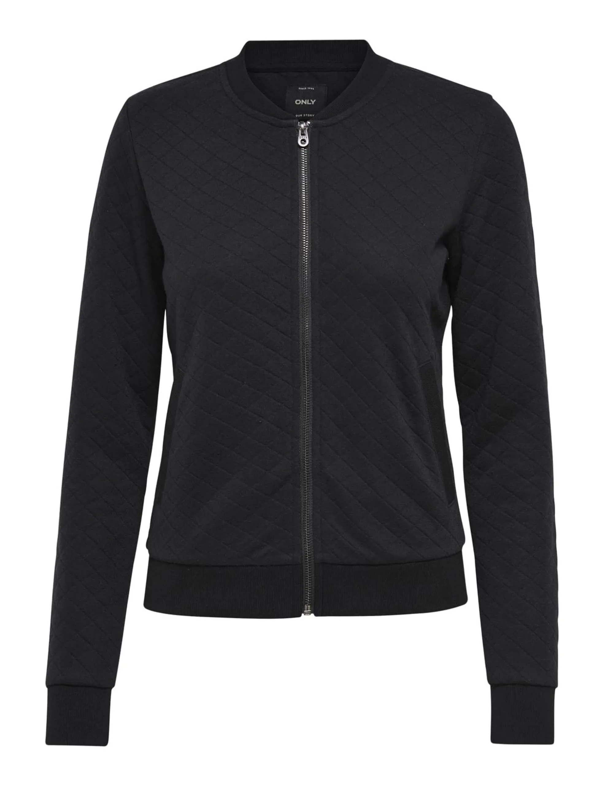 ONLY Bomber Sweatshirt - Giacca in felpa da Donna, Nero (Black), 48 (Taglia Produttore: X-Large) - immagine 1