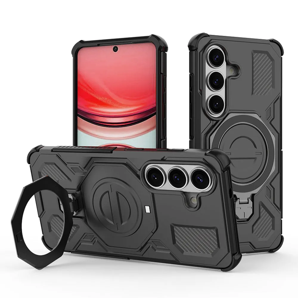 Custodia per Samsung Galaxy S26 S942, Techsuit, Carbon Shield Pro, Nera. - immagine 1