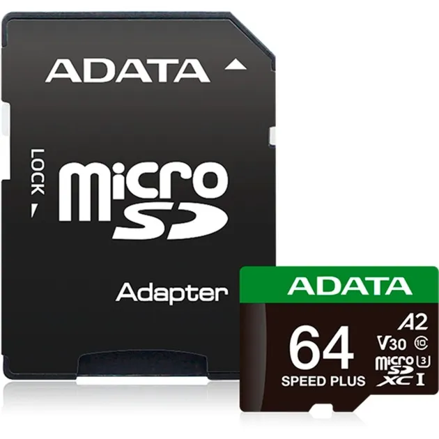 Speed Plus 64 GB MicroSDXC Classe 10, Scheda di memoria - immagine 1