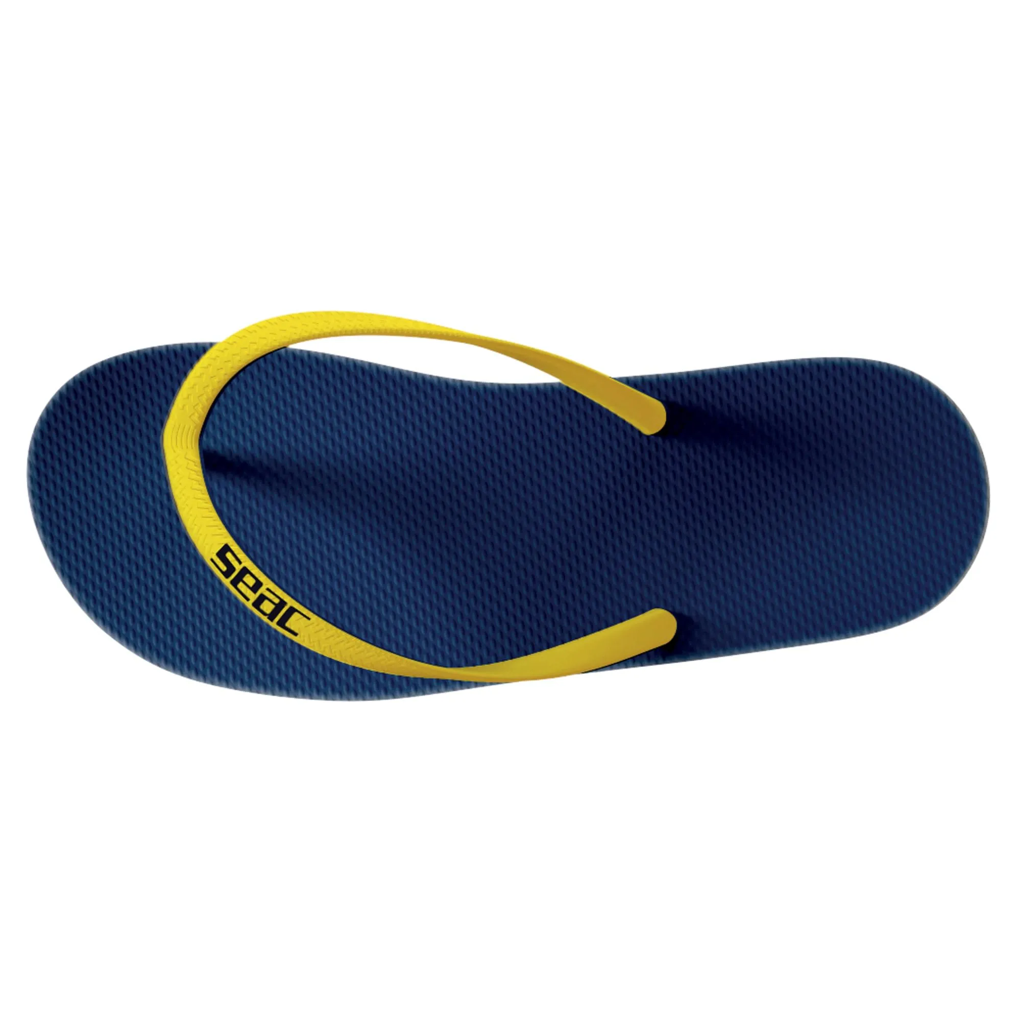 SEAC Ohau, Infradito in Gomma per Mare, Piscina, Spiaggia e Barca, blu/giallo, 37/38 - immagine 4