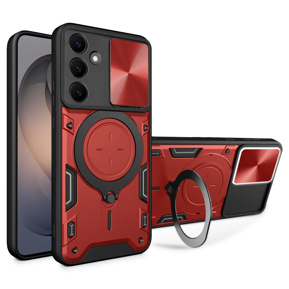 Custodia per Samsung Galaxy S26 S942, Techsuit, CamGuard Pro, Rossa - immagine 1
