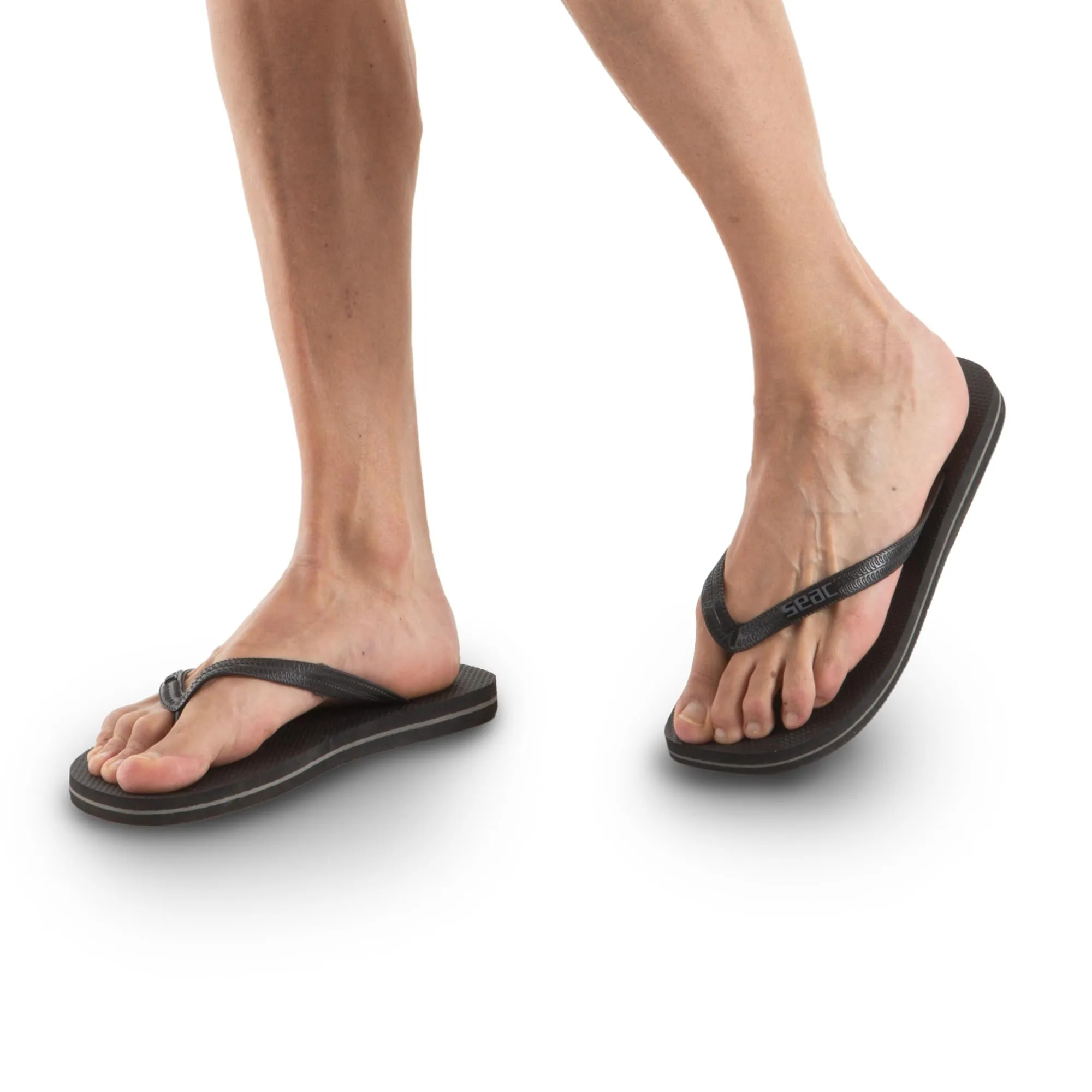 SEAC Ohau, Infradito in Gomma per Mare, Piscina, Spiaggia e Barca, nero, 37/38 - immagine 5