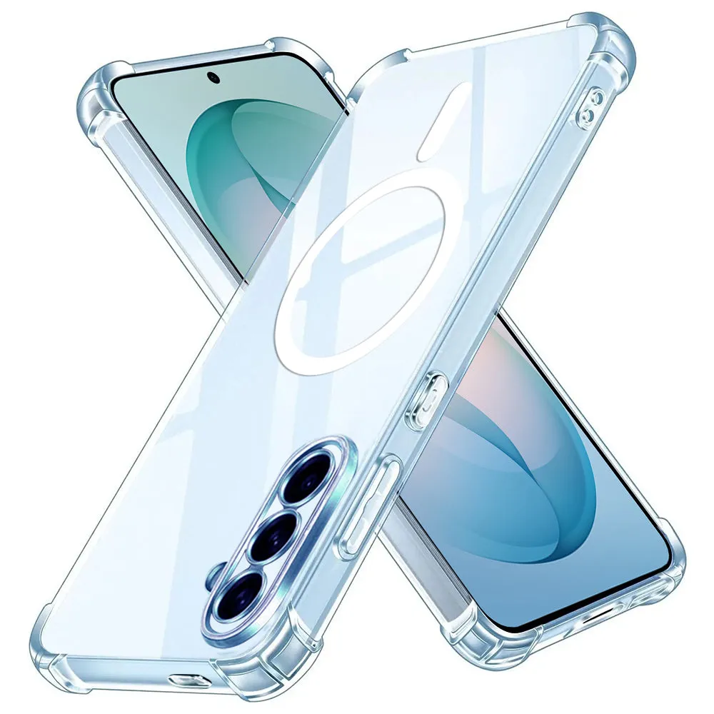 Custodia MagSafe per Samsung Galaxy S26 Plus S947, Techsuit, Antiurto, Trasparente - immagine 1