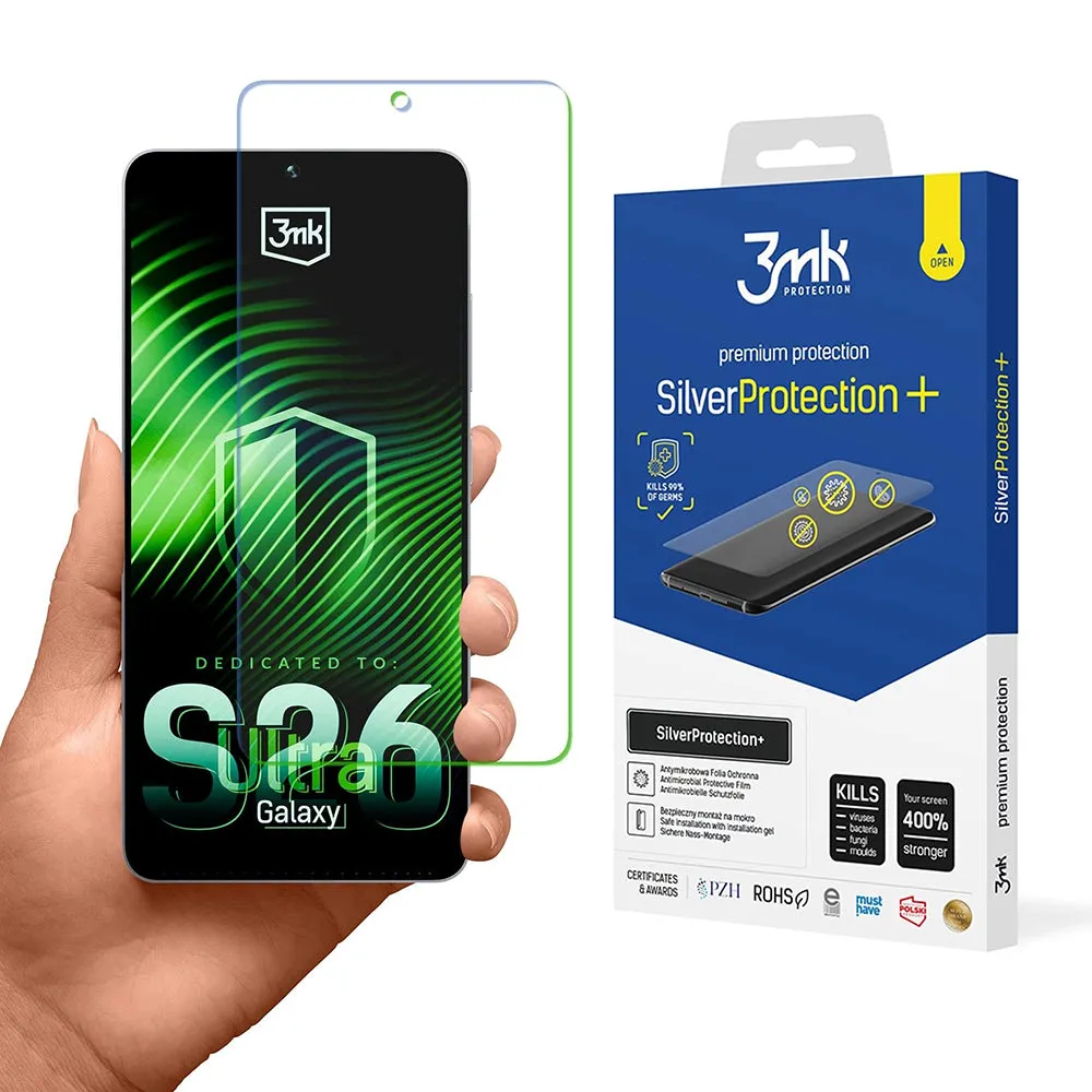 Pellicola protettiva Schermo 3MK Silver Protect+ per Samsung Galaxy S26 Ultra S948, Plastica - immagine 1