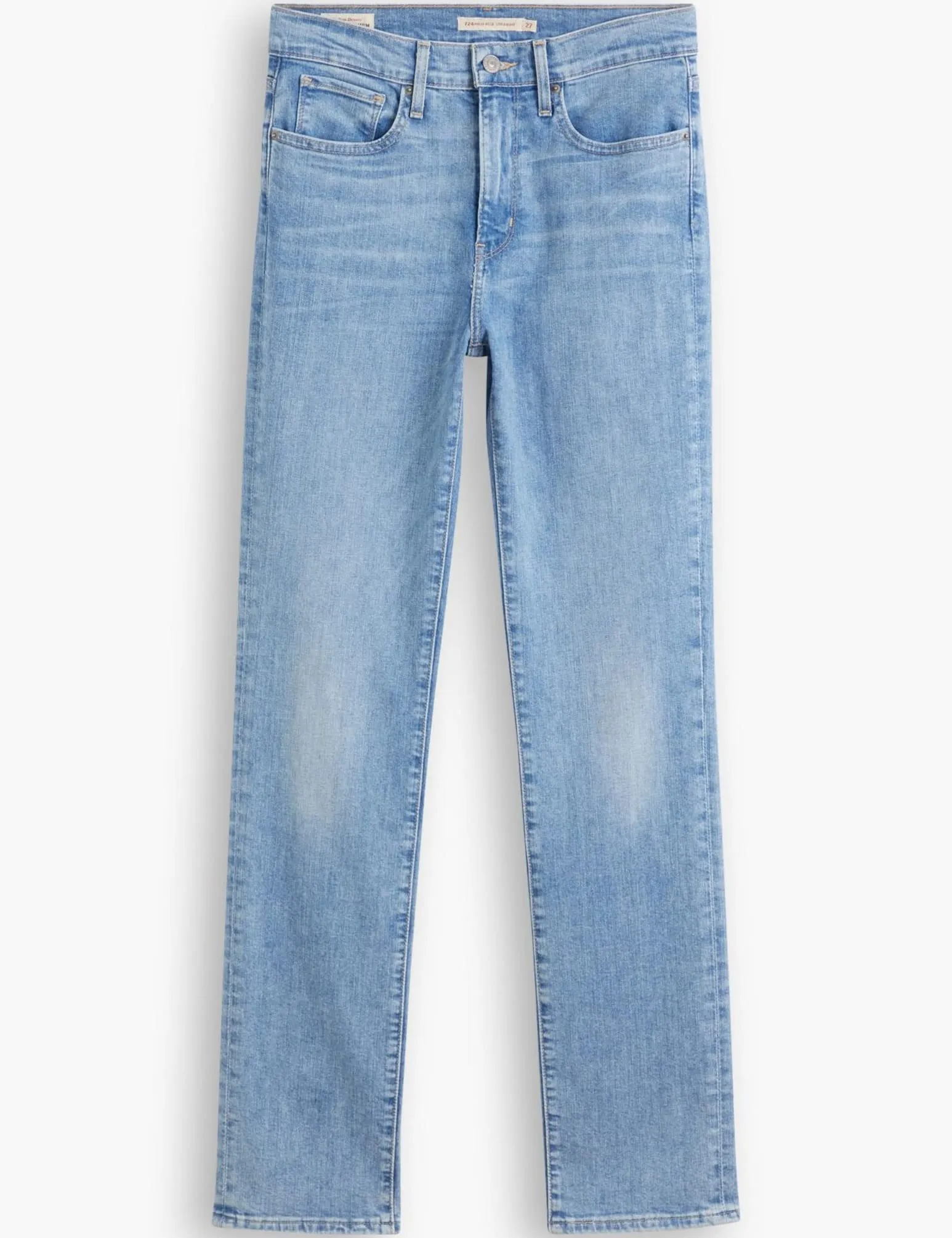 Levi's 724 High Rise Straight, Jeans Donna, Light Indigo Worn In, 24W / 30L - immagine 8