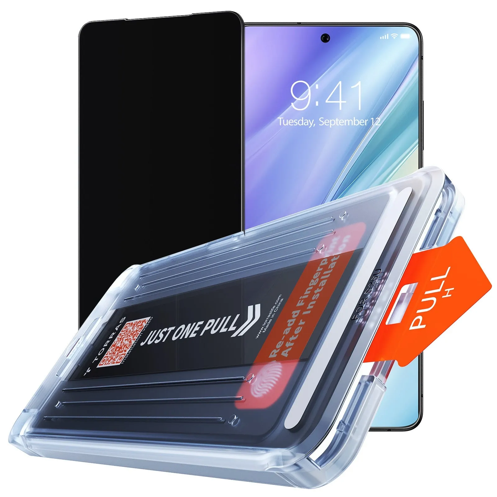Pellicola Protettiva Schermo Privacy Torras GlassGo Install Master per Samsung Galaxy S26 Ultra S948, Vetro Temperato, Full Glue - immagine 1