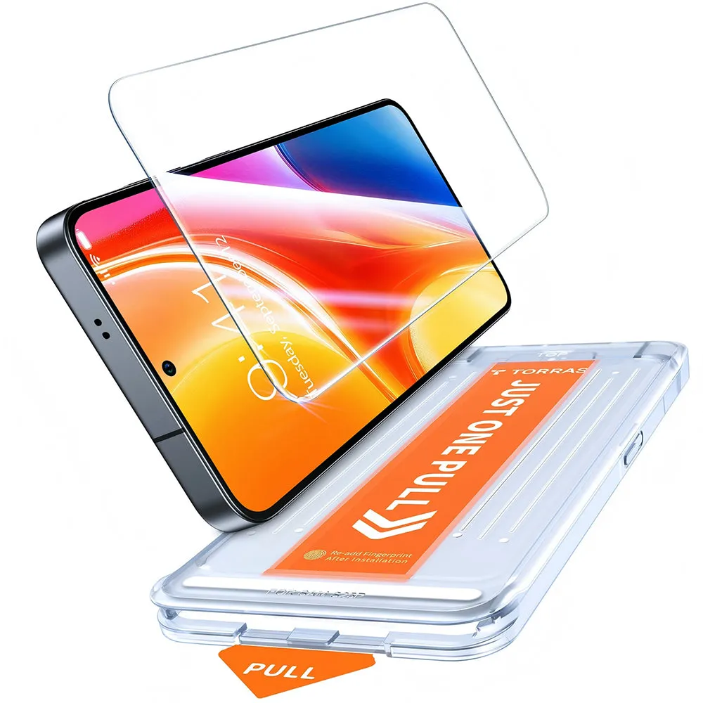 Pellicola Protettiva Schermo Torras GlassGo Install Master per Samsung Galaxy S26 S942, Vetro Temperato, Full Glue, Trasparente - immagine 1
