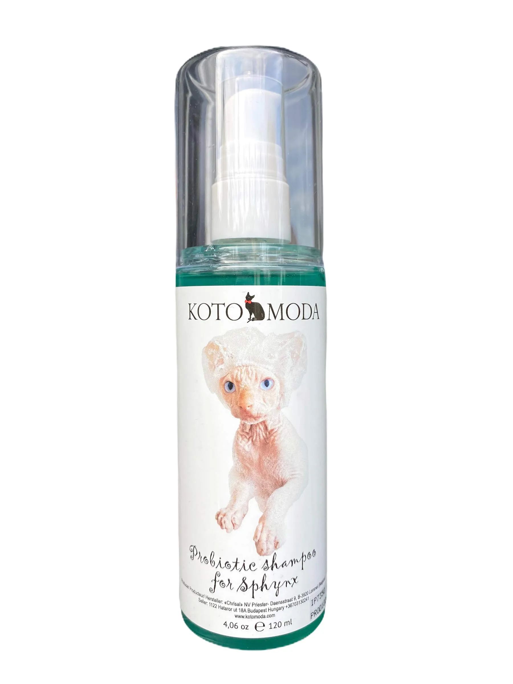 Kotomoda Shampoo Probiotico per Gatti Sphynx, Detergente delicato non profumato per razze nude e a pelo corto, Formula a pH bilanciato idratante per pelle sensibile, 250 ml / 8,45 fl oz - immagine 1
