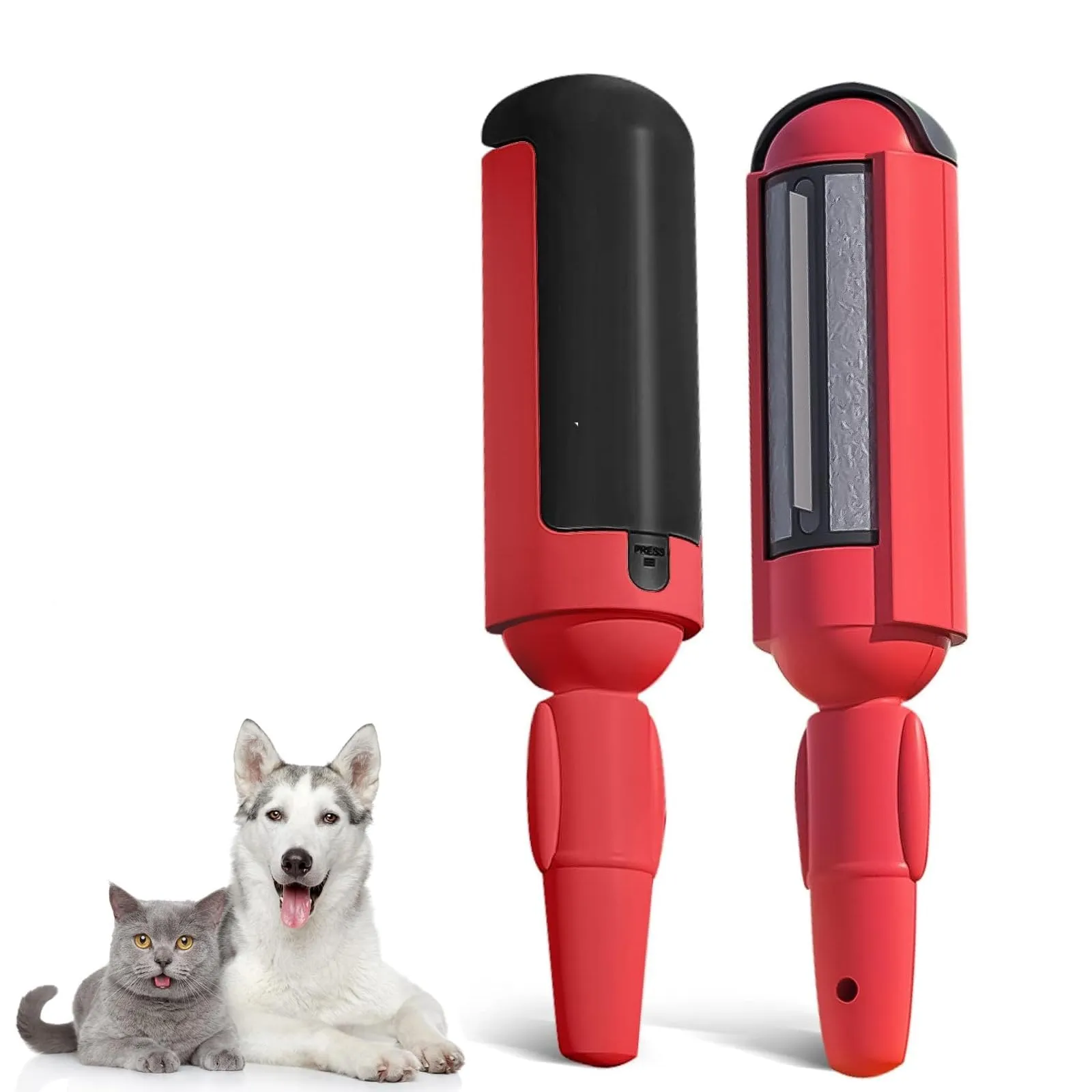Rulli riutilizzabili per peli di Animali Domestici, Rimozione Di Pelucchi Per Peli Di Animali Domestici Per Vestiti, Rullo for la rimozione dei peli di animali domestici (rosso) - immagine 1
