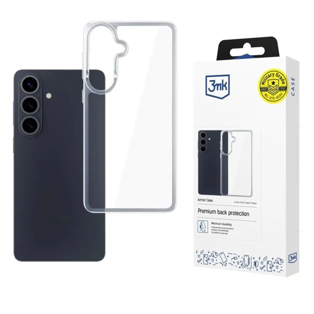 Custodia per Samsung Galaxy S26 S942, 3MK, Armor, Trasparente - immagine 1