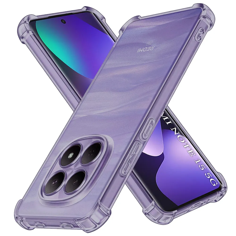 Custodia per Xiaomi Poco M8 / Redmi Note 15 5G / Note 15 4G, Techsuit, Shockproof Clear, Fumé - immagine 1