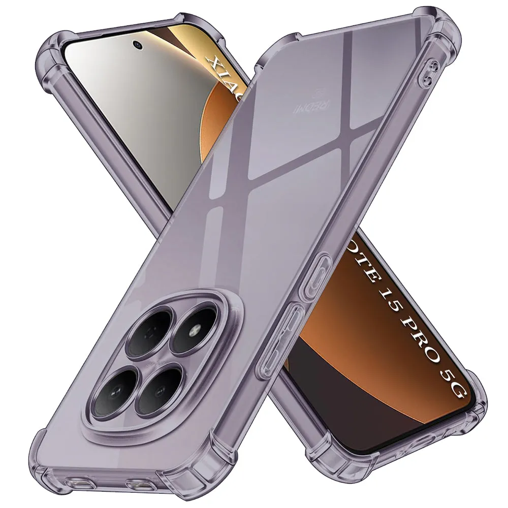 Custodia per Xiaomi Redmi Note 15 Pro 5G, Techsuit, Shockproof Clear, Fumé - immagine 1