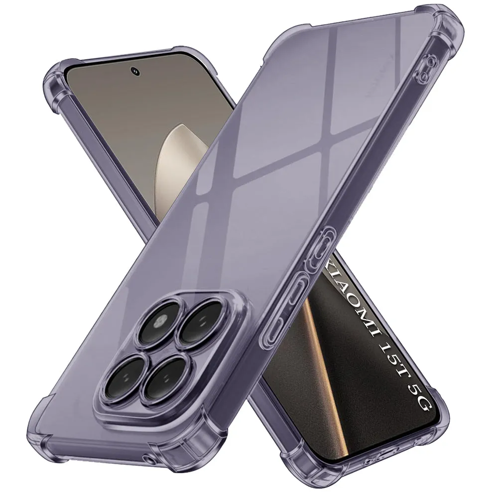 Custodia per Xiaomi 15T, Techsuit, Shockproof Clear, Fumè - immagine 1