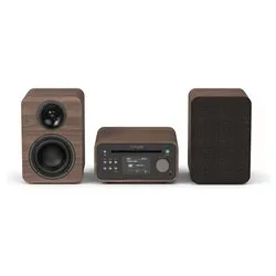Compatto HI FI CLASSIC Stereo Mini Coffee brown e Walnut 2x 20w 254592 - immagine 1