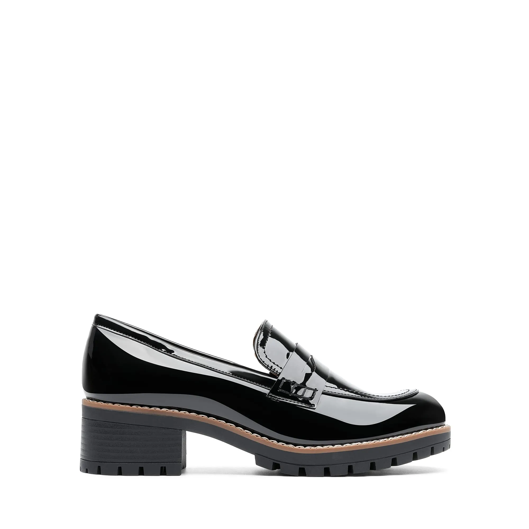 DREAM PAIRS Mocassini Donna Plateau,Nero-Pat,40.5 - immagine 3