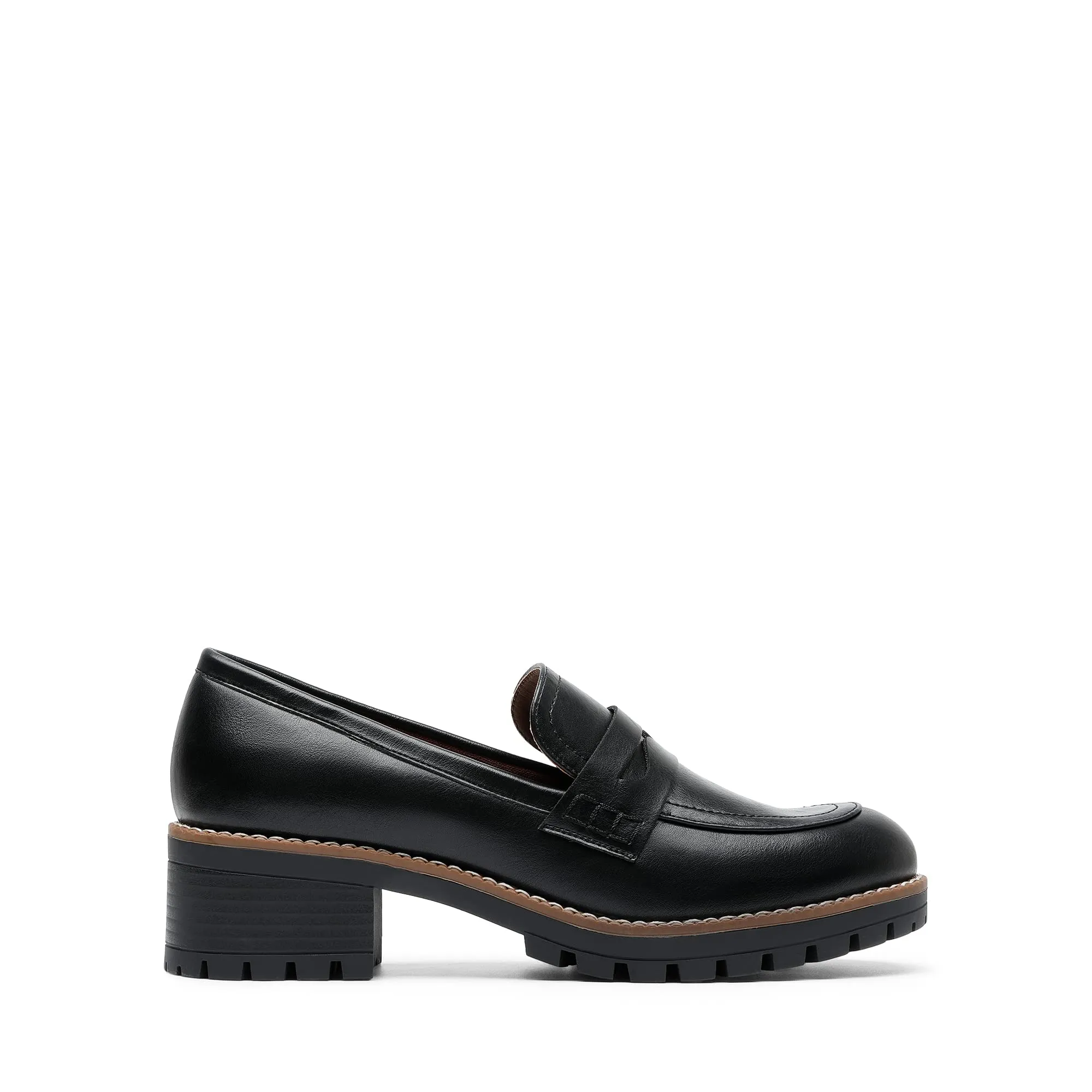 DREAM PAIRS Mocassini Donna Plateau,Nero-Pu,40.5 - immagine 3