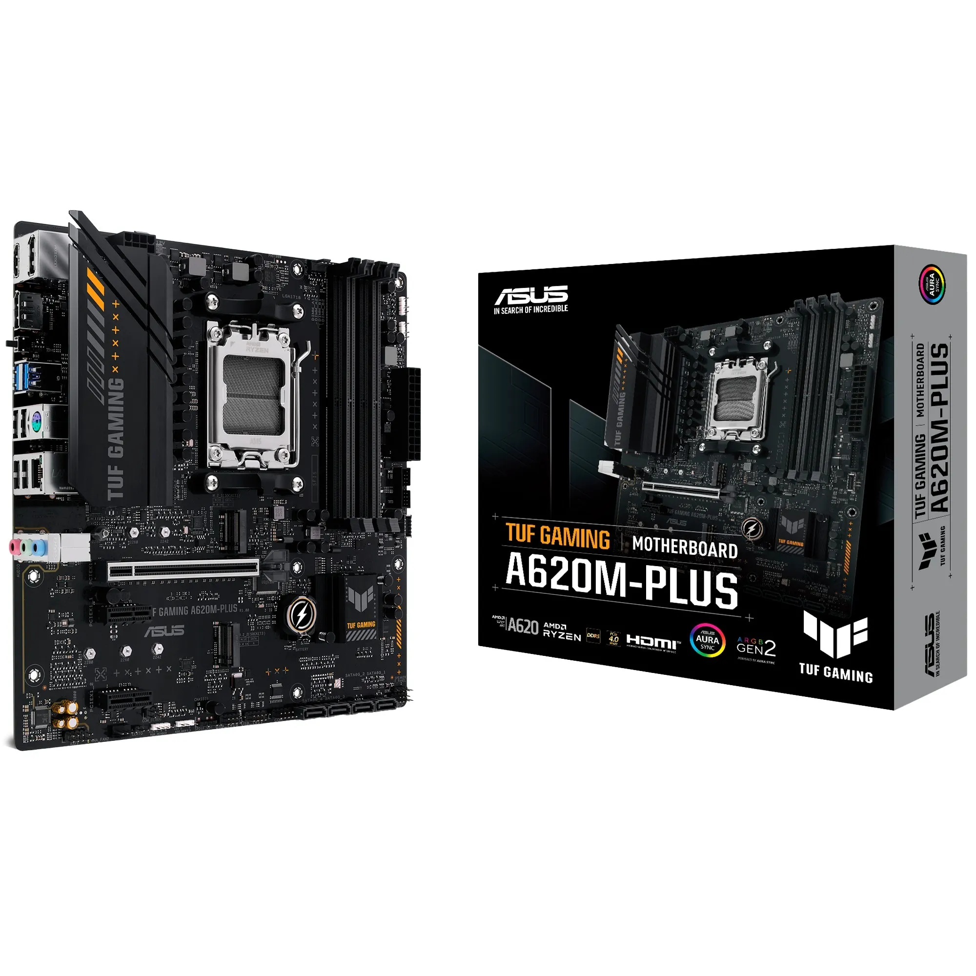 TUF GAMING A620M-PLUS AMD A620 Socket AM5 micro ATX, Scheda madre - immagine 1