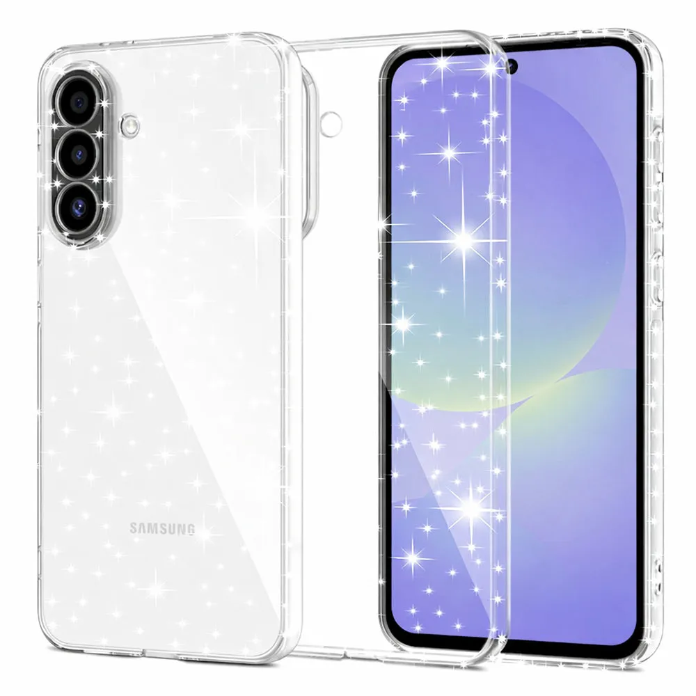 Custodia per Samsung Galaxy A37 5G, Techsuit, SparkleSkin, Trasparente - immagine 1