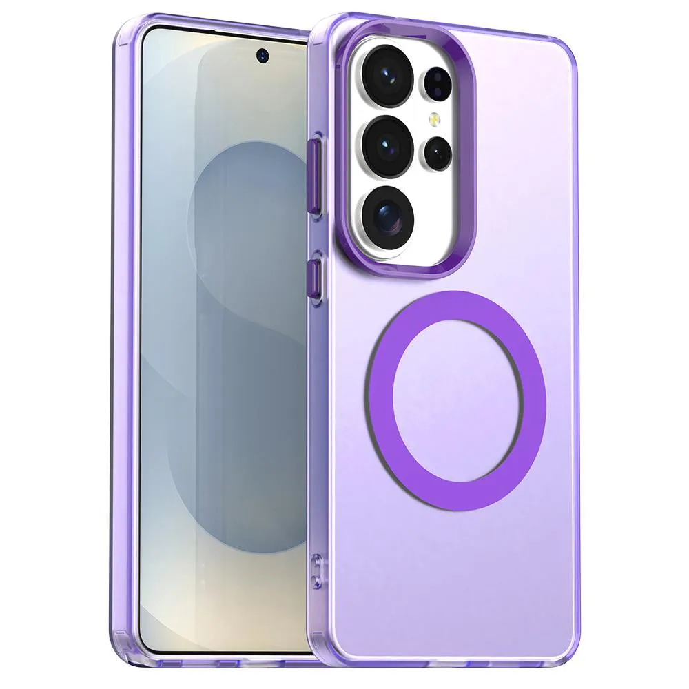 Custodia MagSafe per Samsung Galaxy S26 Ultra S948, Techsuit, CandyCase, Viola - immagine 1