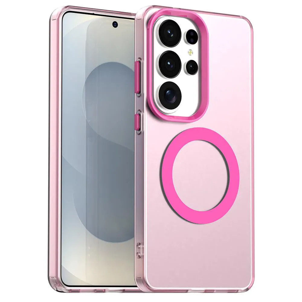 Custodia MagSafe per Samsung Galaxy S26 Ultra S948, Techsuit, CandyCase, Rosa - immagine 1