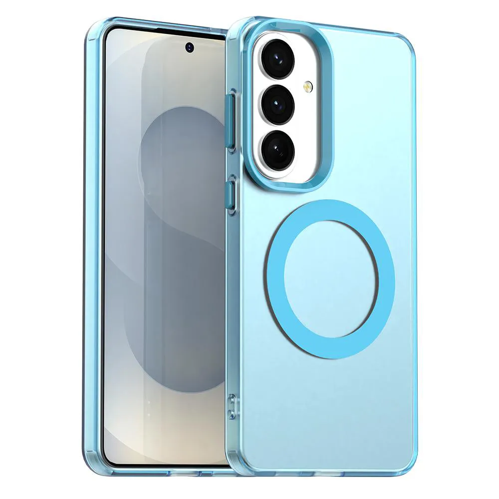 Custodia MagSafe per Samsung Galaxy S26 S942, Techsuit, CandyCase, Blu - immagine 1