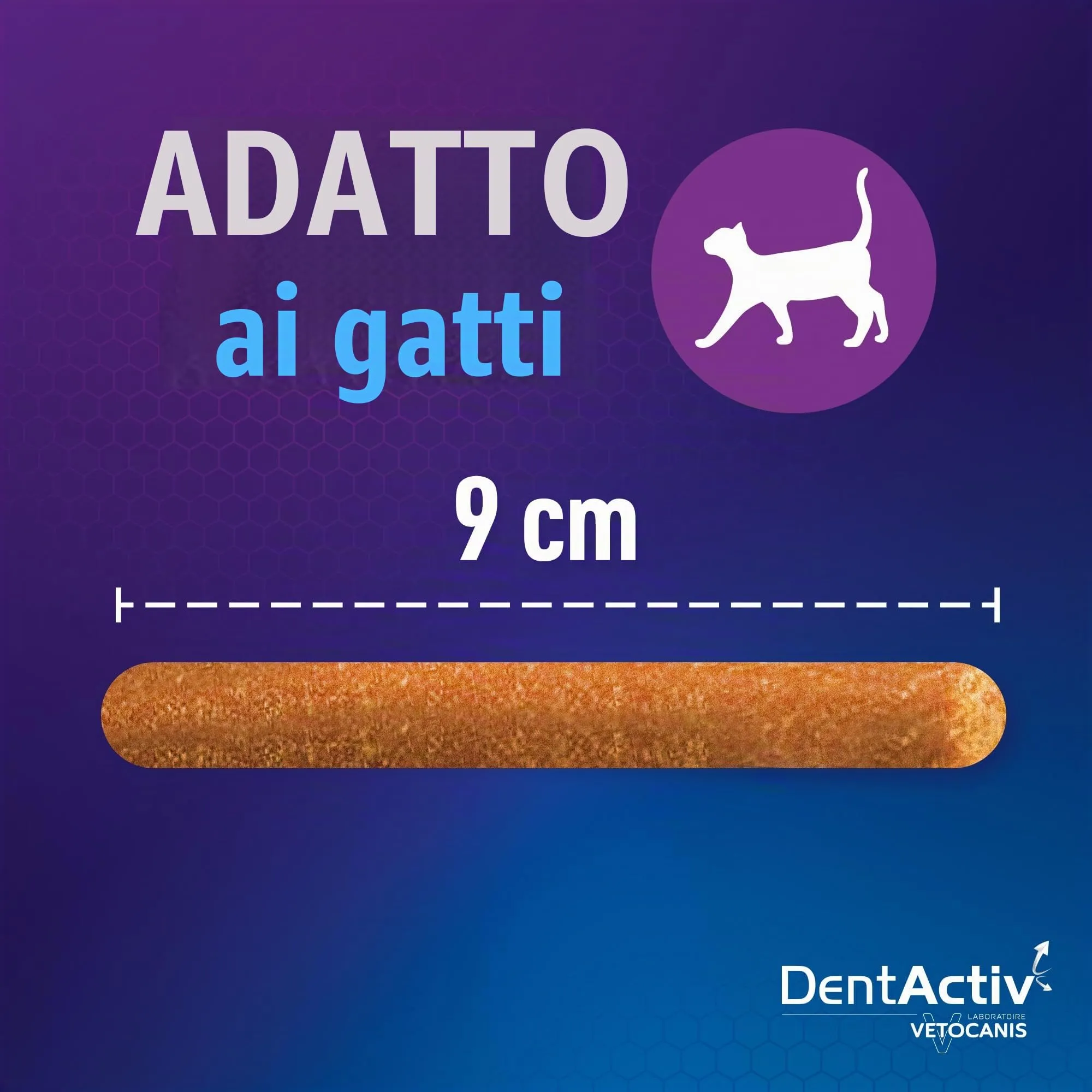 Vetocanis - Dentactiv - Stick dentale - Dolcetti per gatti gourmet - per l'igiene e la salute - Ricco di carne - 85% di manzo - Consigliato dai veterinari - Sistema anti-placca - immagine 6