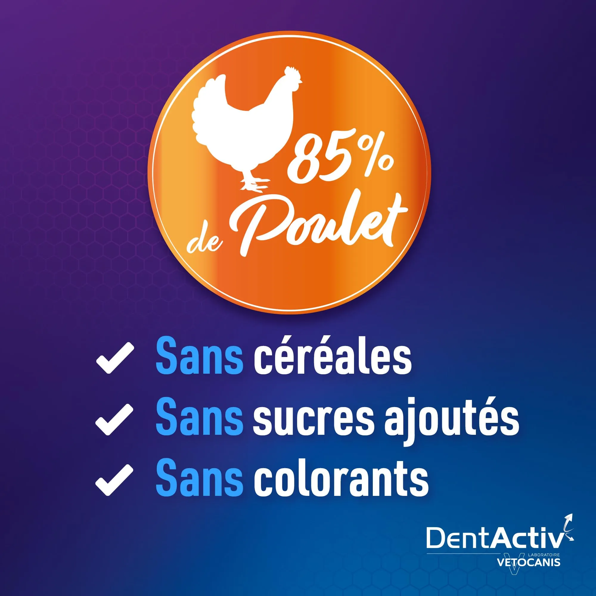 Vetocanis | Dentactiv | Stick Dentistico Gatto | Dolcetti per Gatti Gourmet | Igiene e Salute del Gatto | Ricco di Carne | 85% di Pollo | Consigliato dai Veterinari | Sistema Anti-Placca - immagine 5