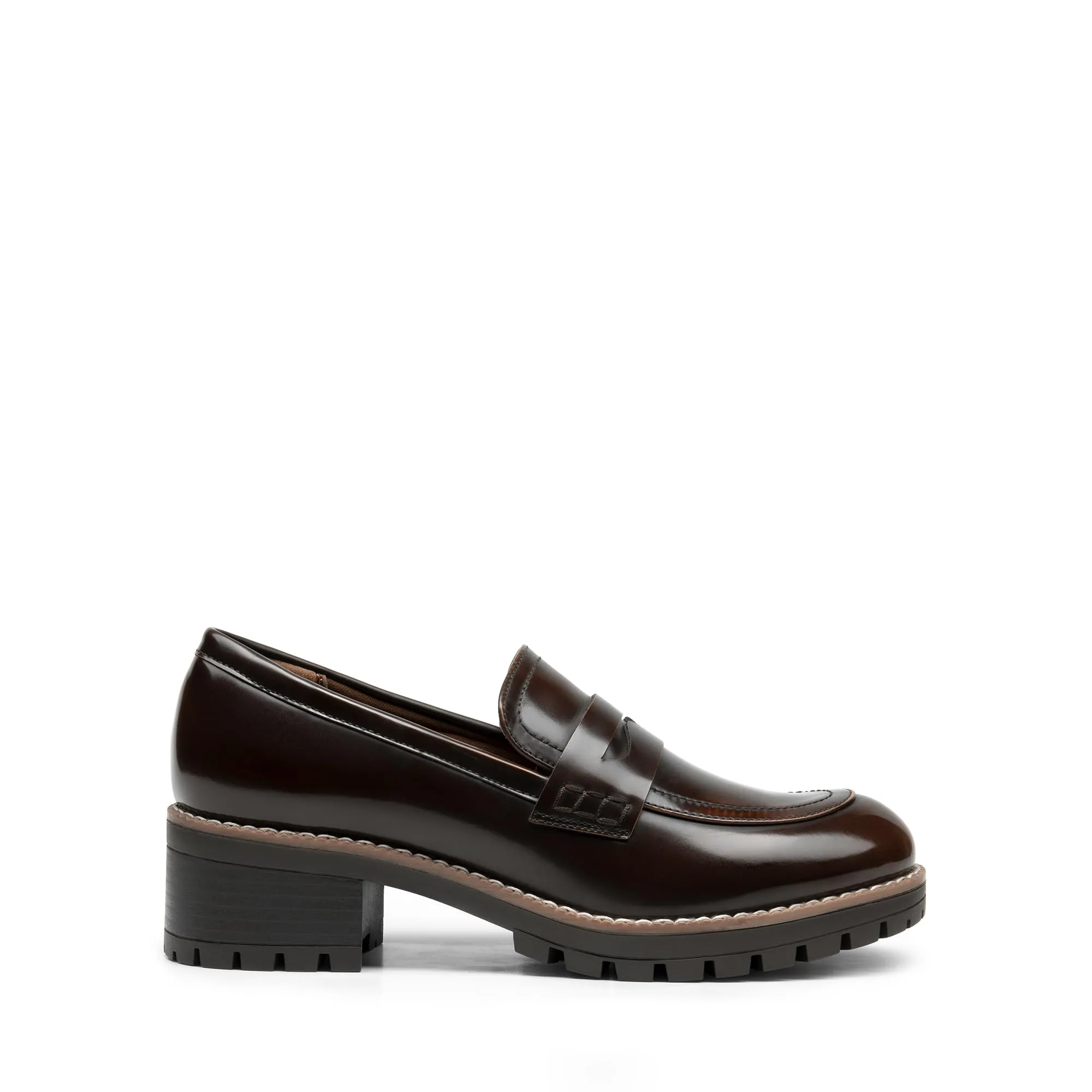 Dream Pairs Mocassini Donna Plateau,Marrone-Pu,40.5 - immagine 3