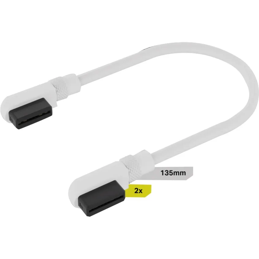 iCUE LINK Cavo Slim, 135mm, 90° angolato - immagine 1
