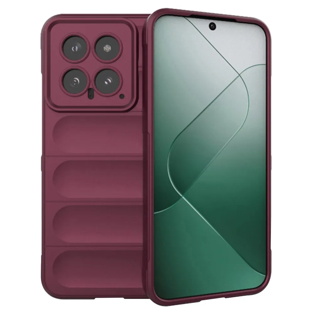 Custodia per Xiaomi 14, Techsuit, Magic Shield, Bordeaux - immagine 1