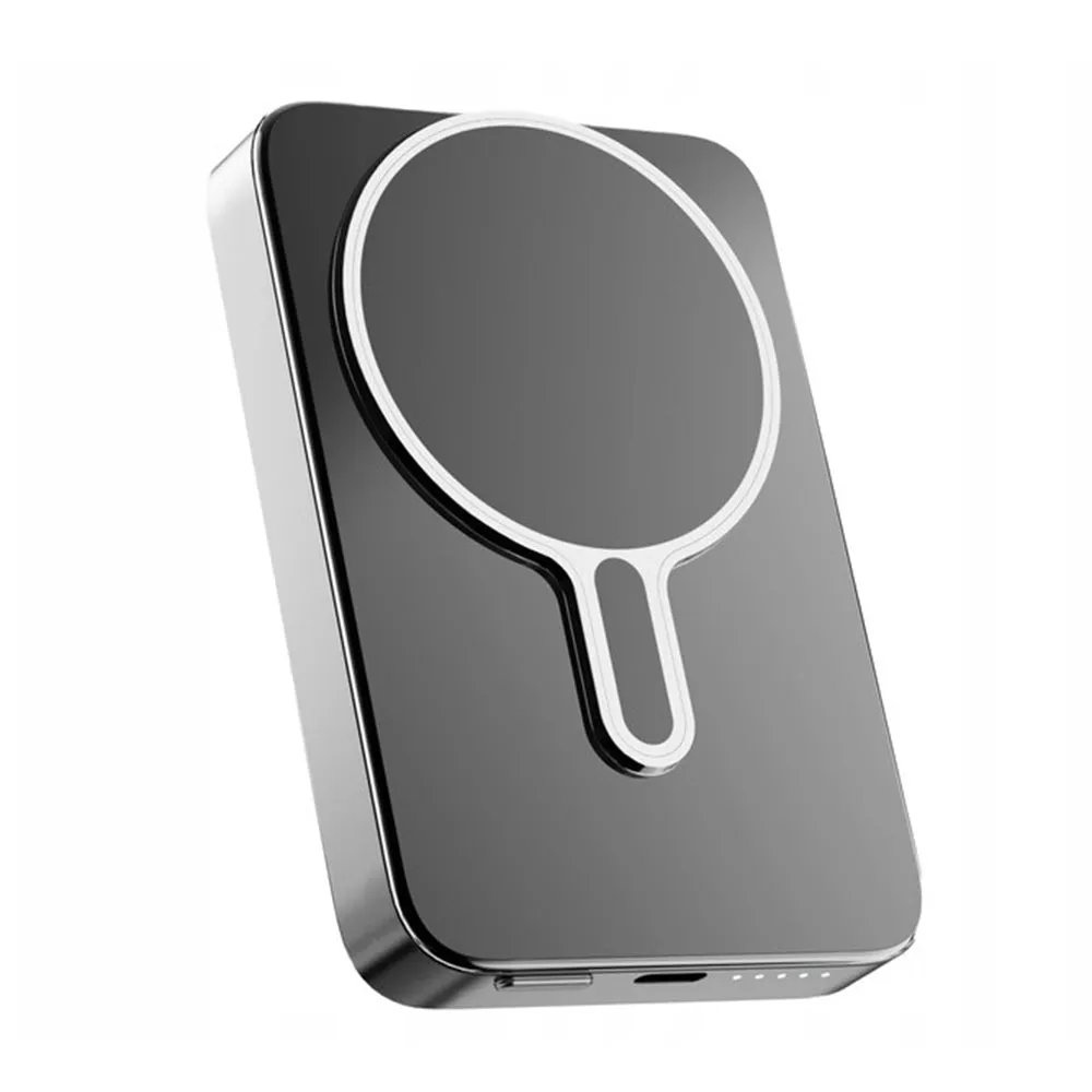 Batteria Esterna Wireless 3MK MagSnap Go, 10000mAh, 20W, PD + FQI, 1 x QI - 1 x USB-C, Grigio - immagine 1